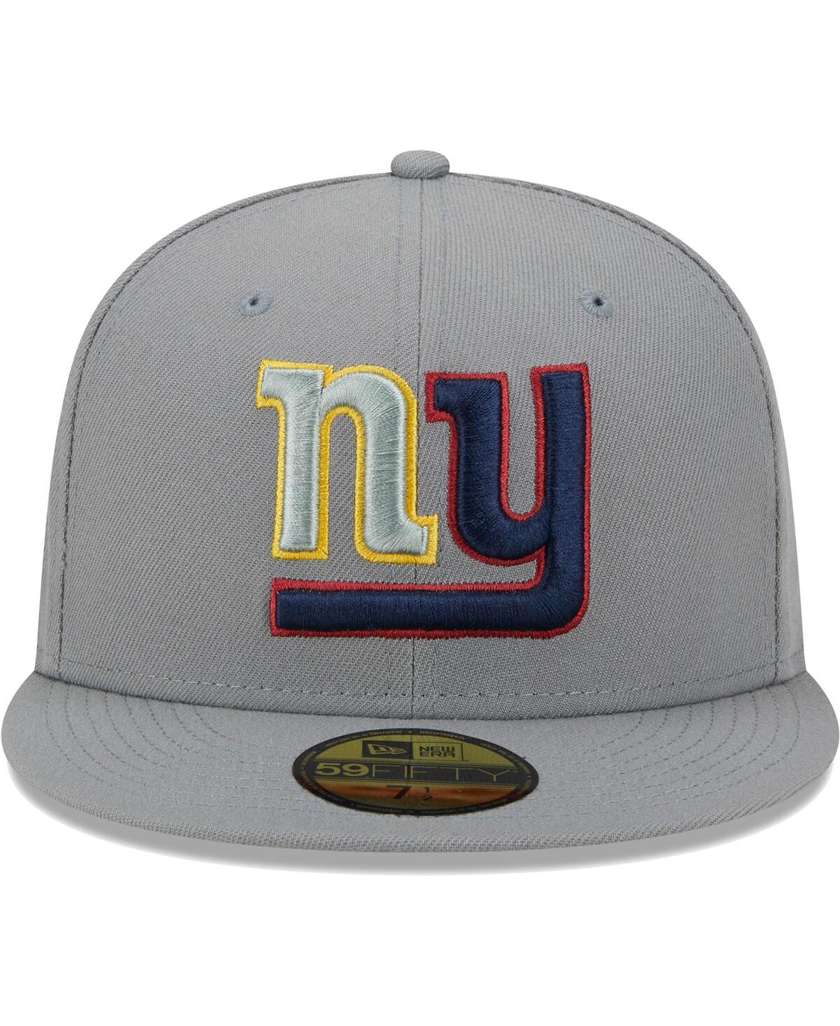 New Era Men's  Gray New York Giants Color Pack 59fifty Fitted Hat In Gray