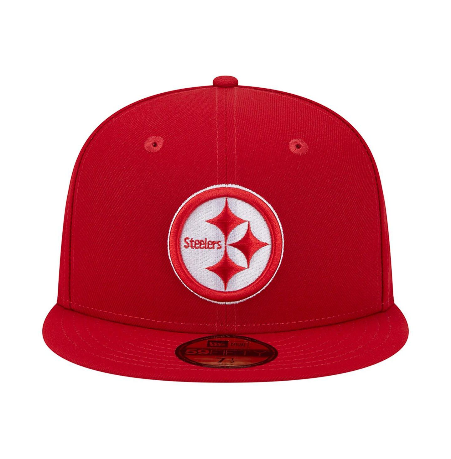 Мужская кепка New Era Scarlet Pittsburgh Steelers Super Bowl XLIII Main Patch 59FIFTY Fitted Hat — фото 3
