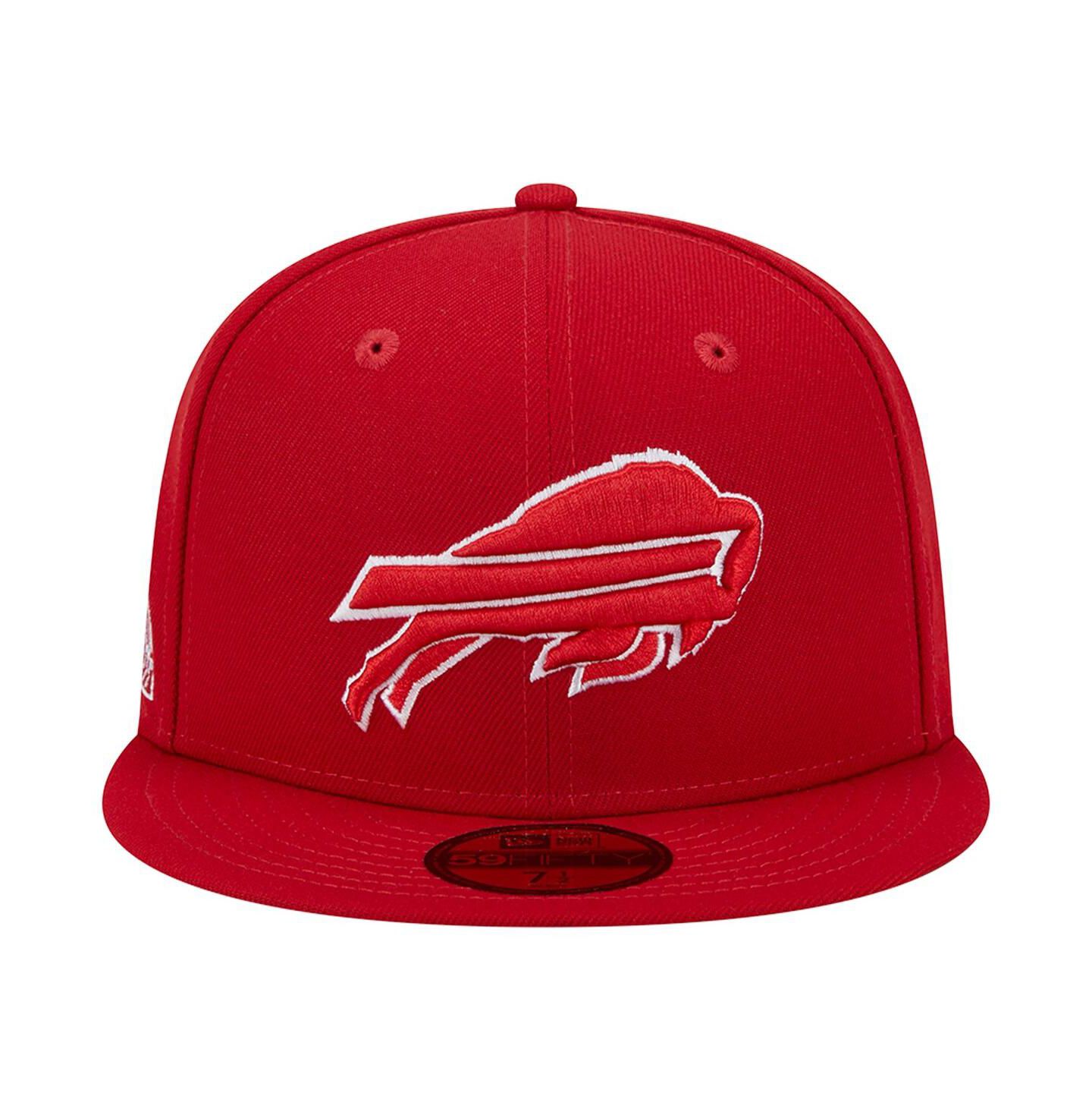 Мужская кепка New Era Scarlet Buffalo Bills 1998 Hawaii Pro Bowl Main Patch 59FIFTY Fitted Hat — фото 3