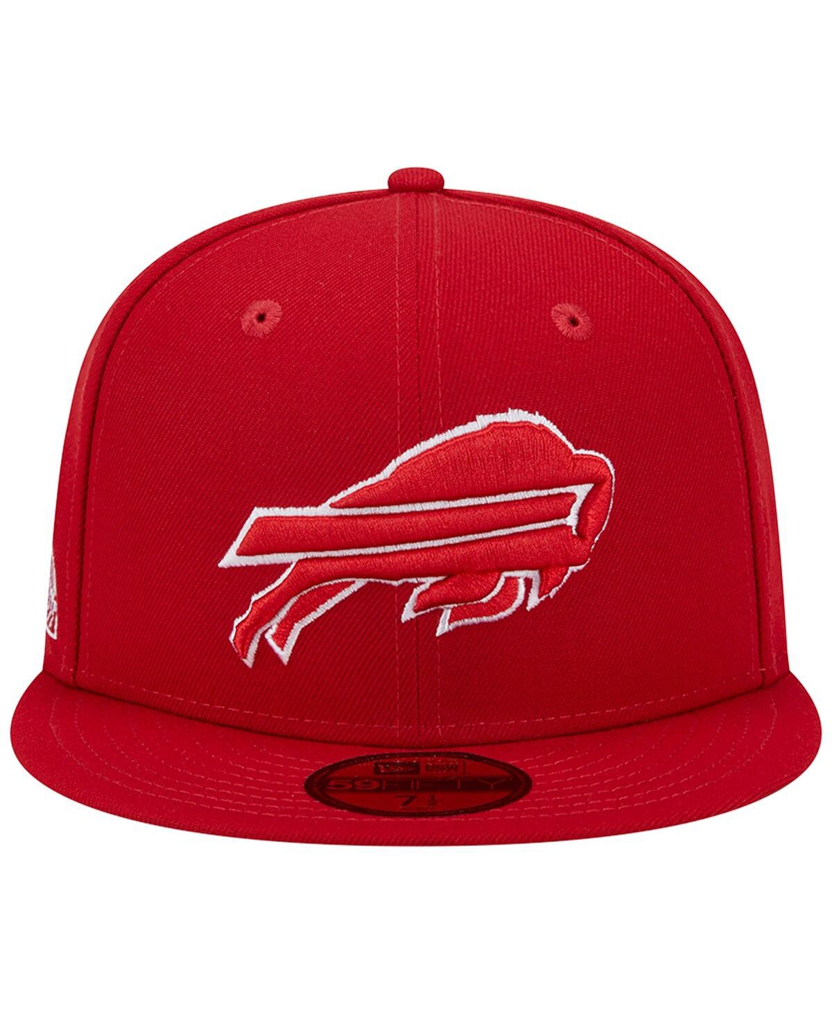 Men's New EraBuffalo Bills 1998 Hawaii Pro Bowl Main Patch 59FIFTY Fitted Hat - Scarlet