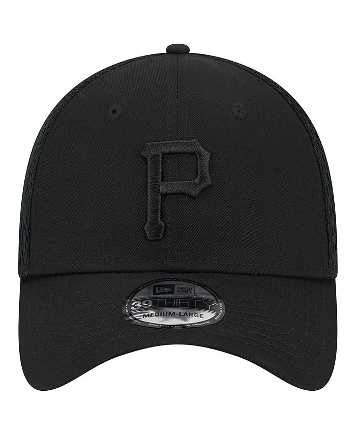 New Era Pittsburgh Pirates 39Thirty Flex Hat – Black Camo With Green Brim, Stretchy Comfort Fit, Memorial Day Edition