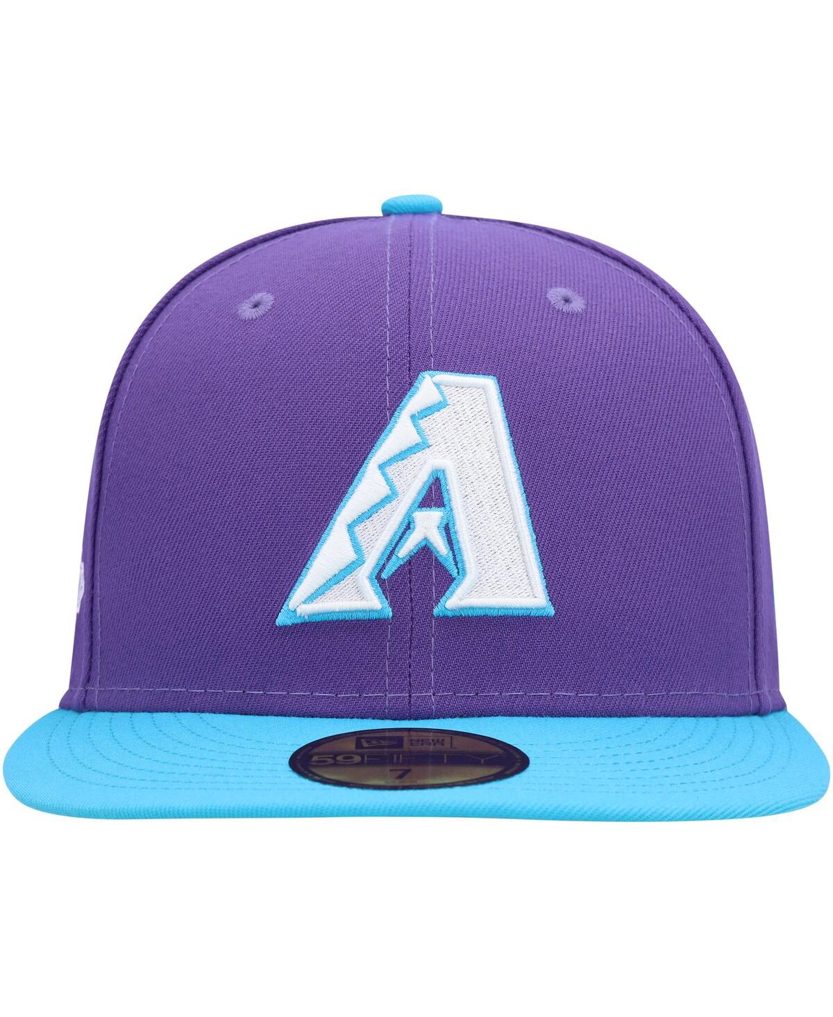 Shop New Era Men's  Purple Arizona Diamondbacks Vice 59fifty Fitted Hat