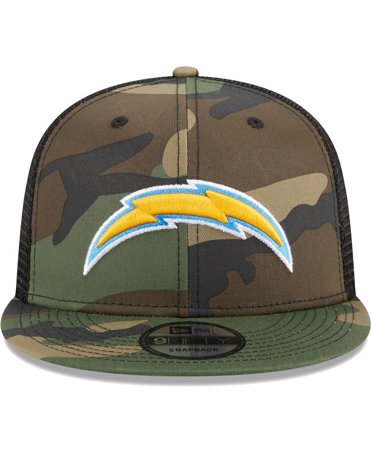 Men's New EraLos Angeles Chargers Main Trucker 9FIFTY Snapback Hat - Camo