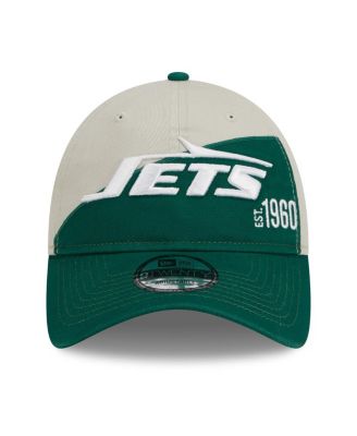 Men's Cream, Green New York Jets 2023 Sideline Historic 9TWENTY Adjustable Hat