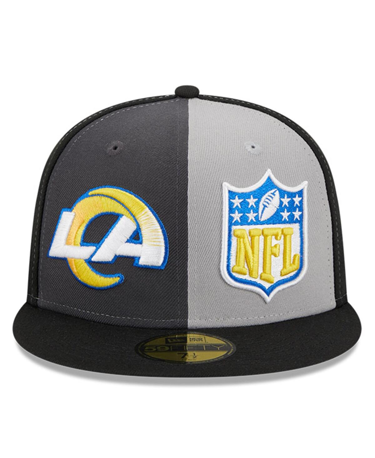 Men's New Era Black Los Angeles Rams 2023 Sideline 59FIFTY Fitted Hat - Black