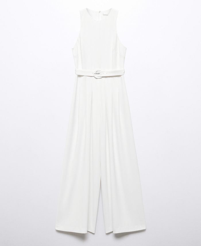 MANGO Women's Belt Long Jumpsuit Macy's