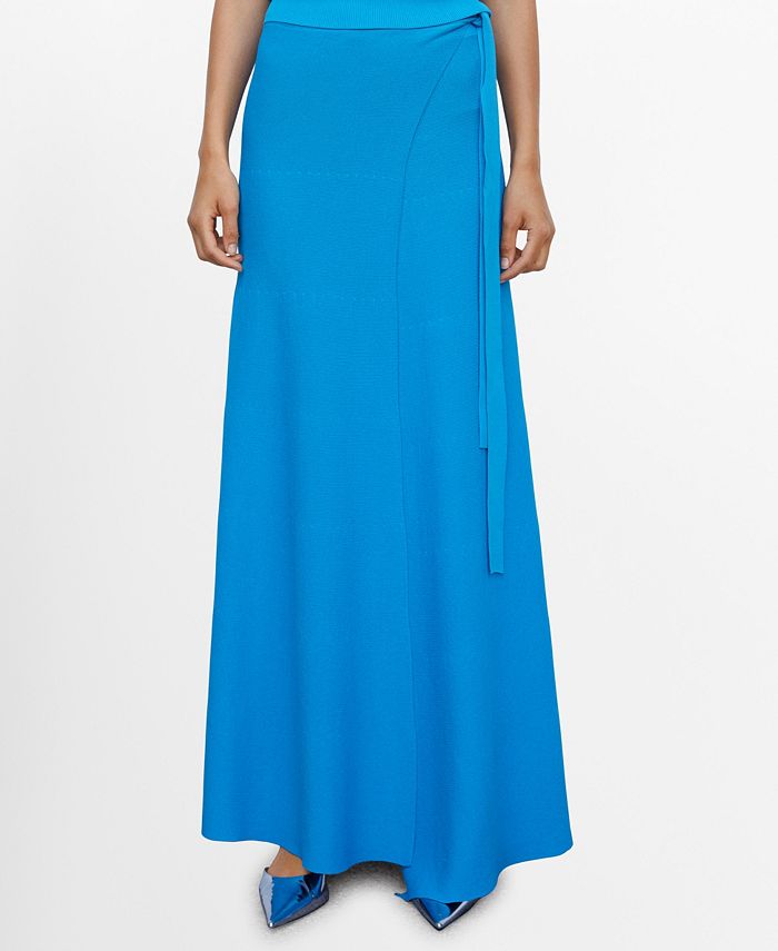 MANGO Women's Bow Wrap Skirt Macy's