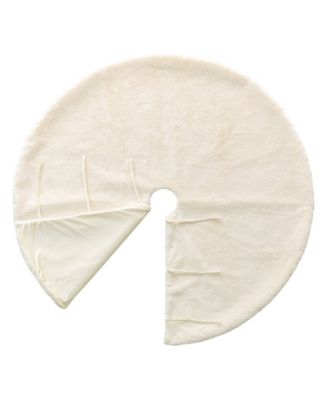 48" D Faux Fur Christmas Tree Skirt