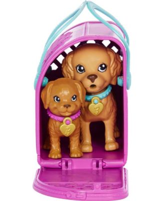 Doll and Accessories Pup Adoption Playset with Doll, 2 Puppies and Color-Change
