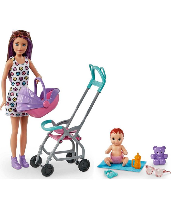 Barbie Skipper Babysitters, Inc. Doll and Stroller Playset Macy's