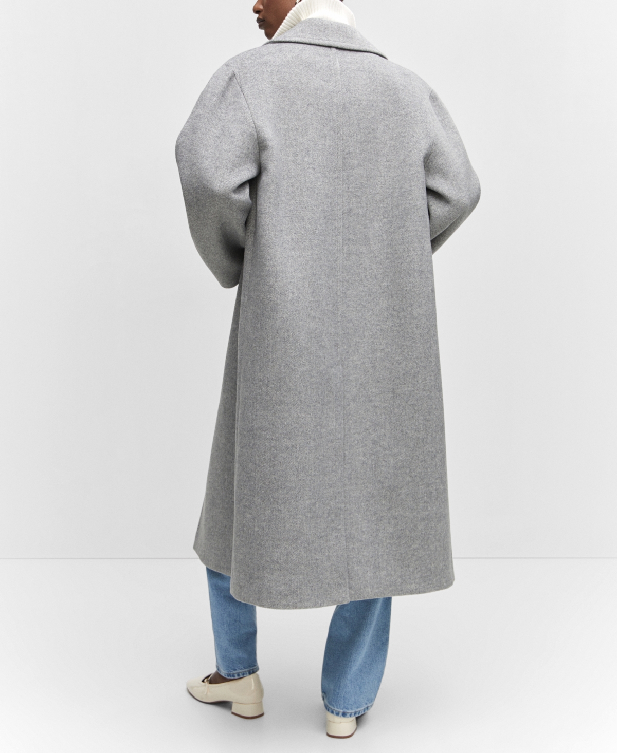 Mango Women's Oversized Wool Coat
