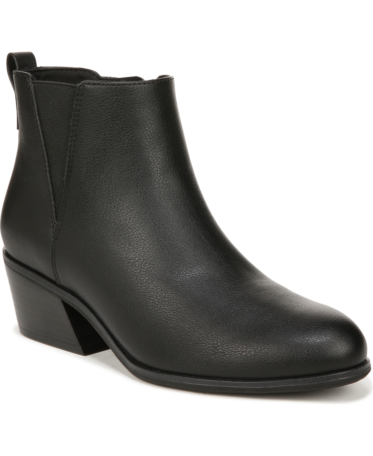 Dr. Scholl's Women's Lacey Booties In Black Faux Leather