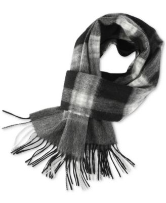 Men's Maxwell  Plaid Cashmere Scarf, Created for Macy's