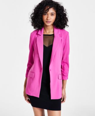 Macy's pink blazer best sale