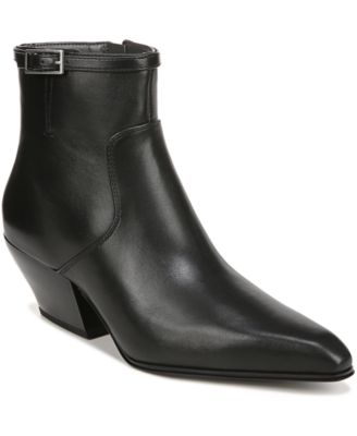 Franco sarto booties black leather hotsell