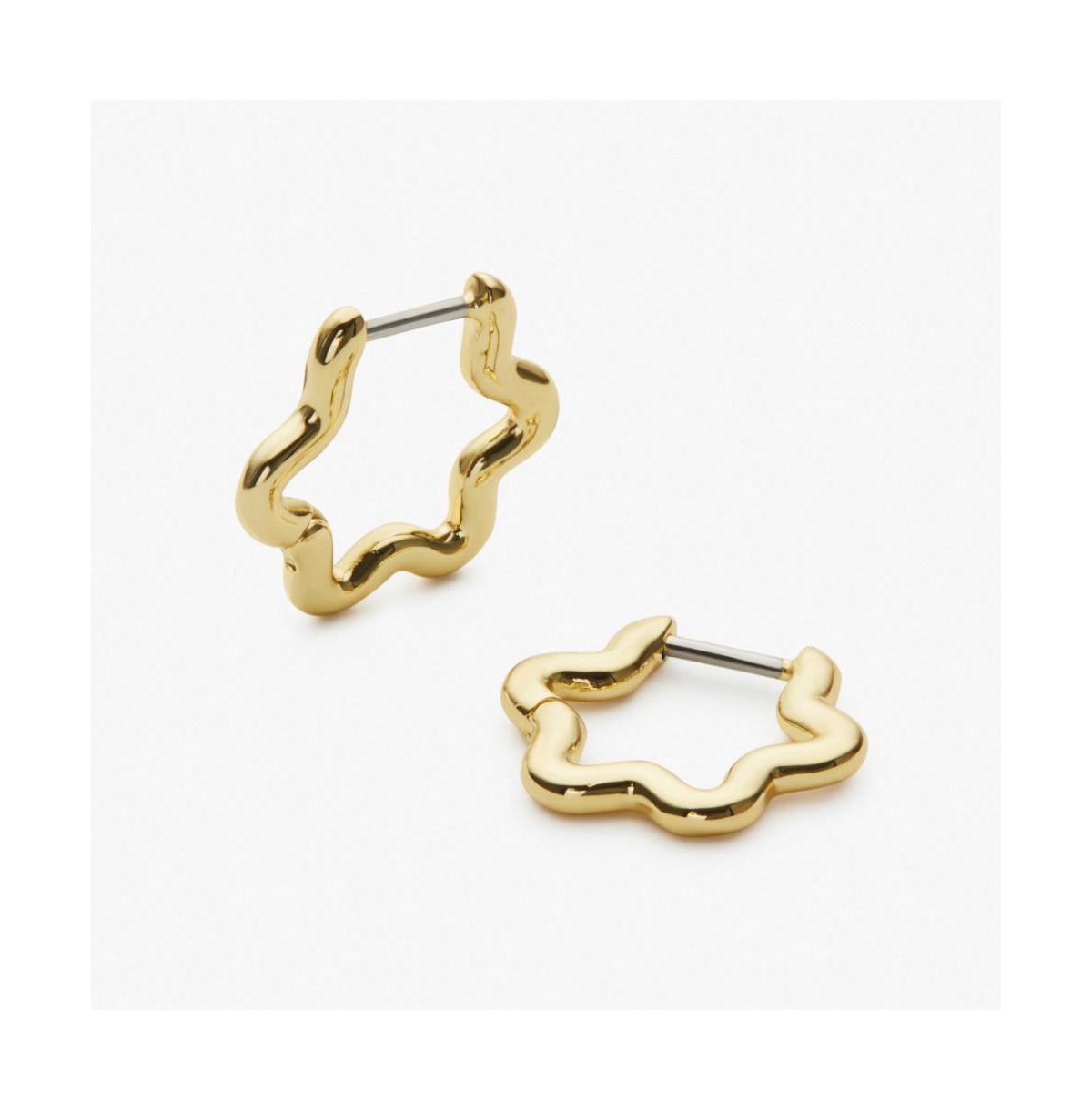Gold Hoop Earrings - Onda Mini - Gold