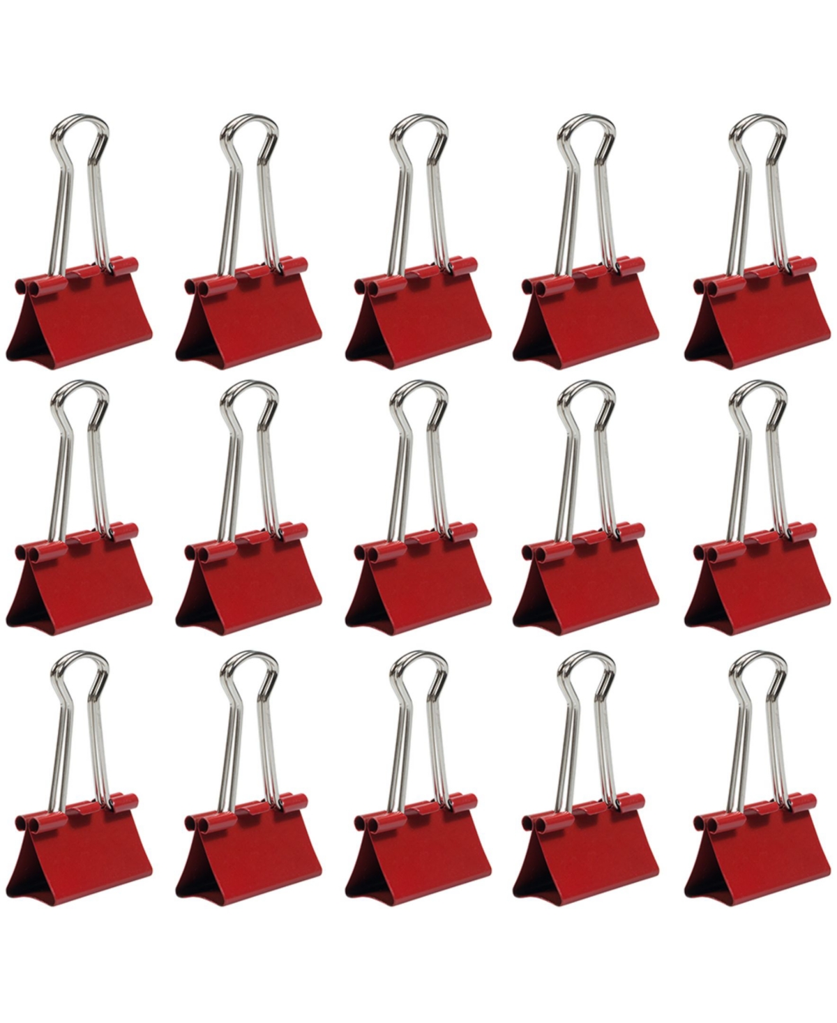 Shop Jam Paper Colorful Binder Clips In Red