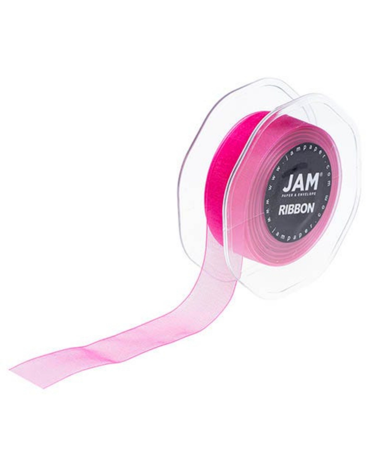 Jam Paper Sheer Ribbon In Shocking Pink
