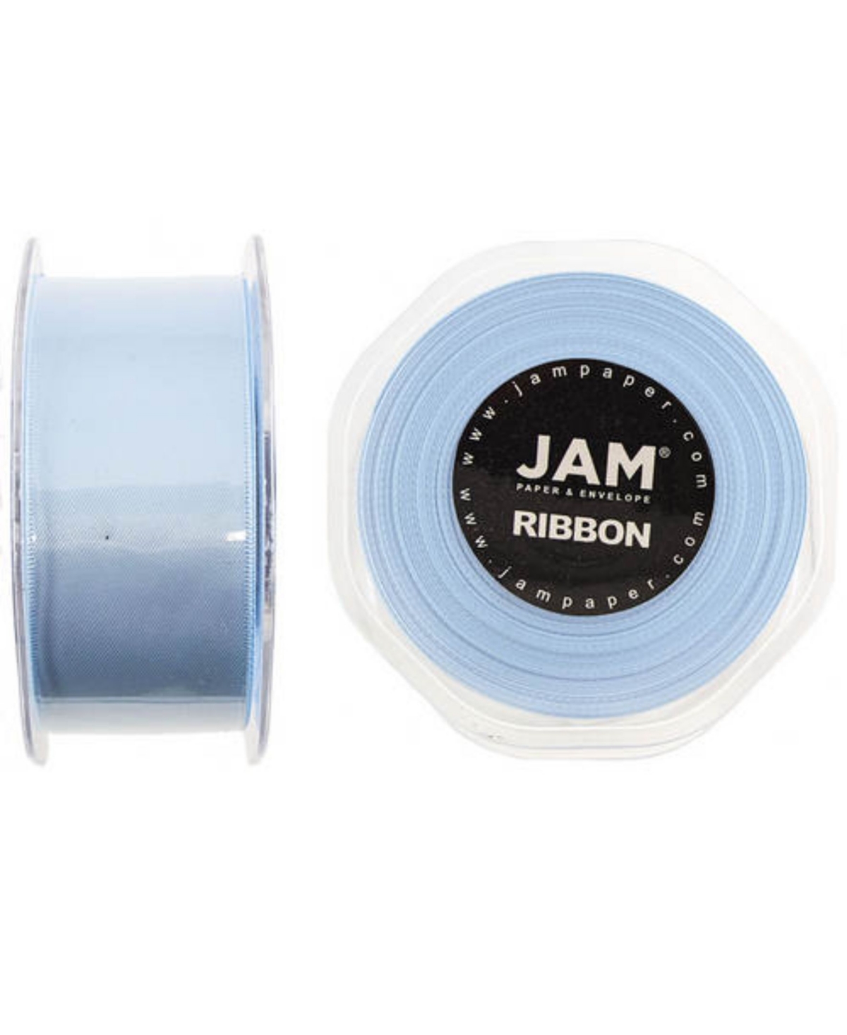 Jam Paper Double Faced Satin Ribbon In Light Blue