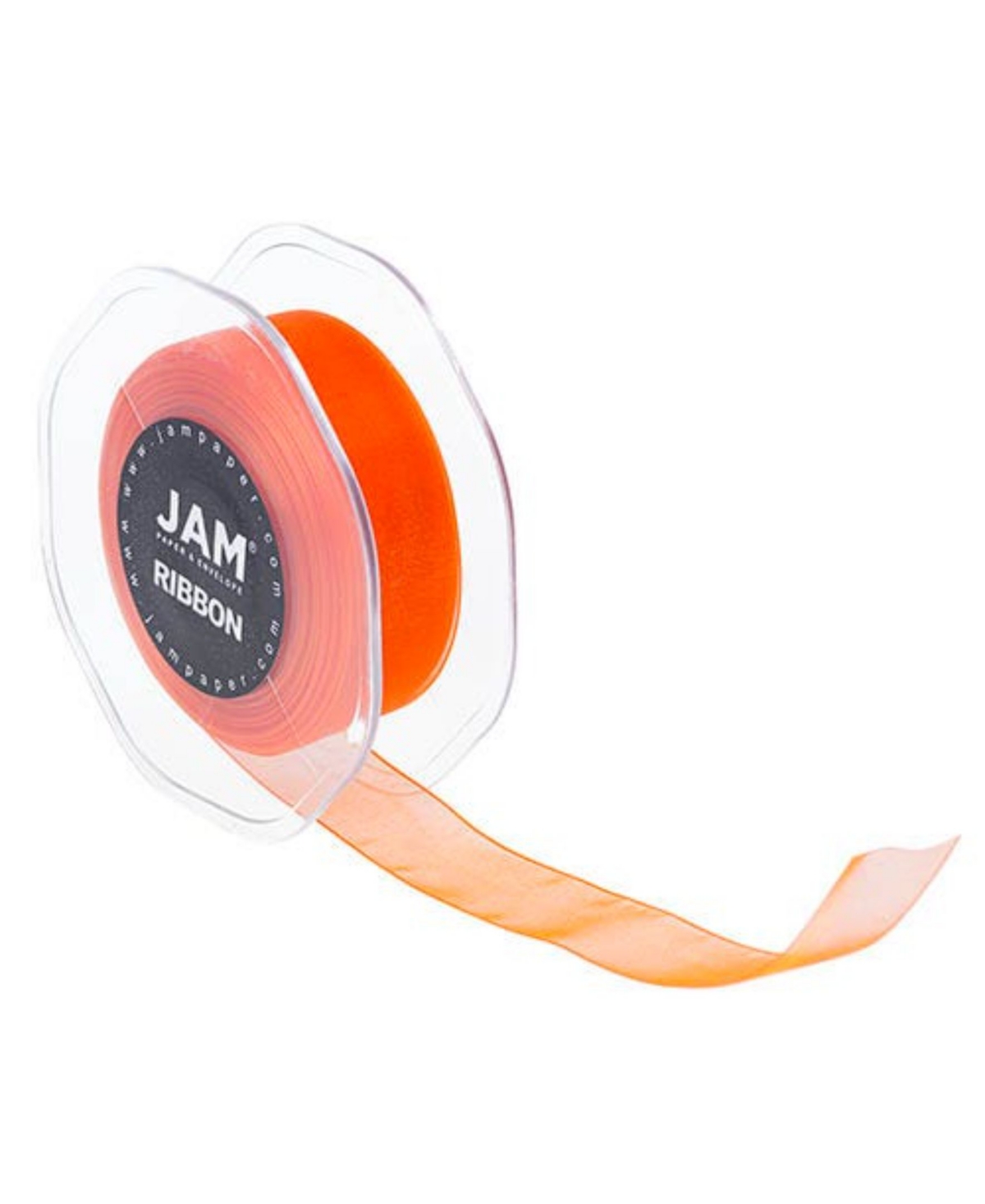 Jam Paper Sheer Ribbon In Orange