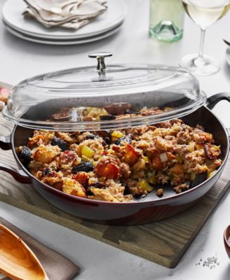 Cast Iron 3.5-Qt Braiser with Glass Lid