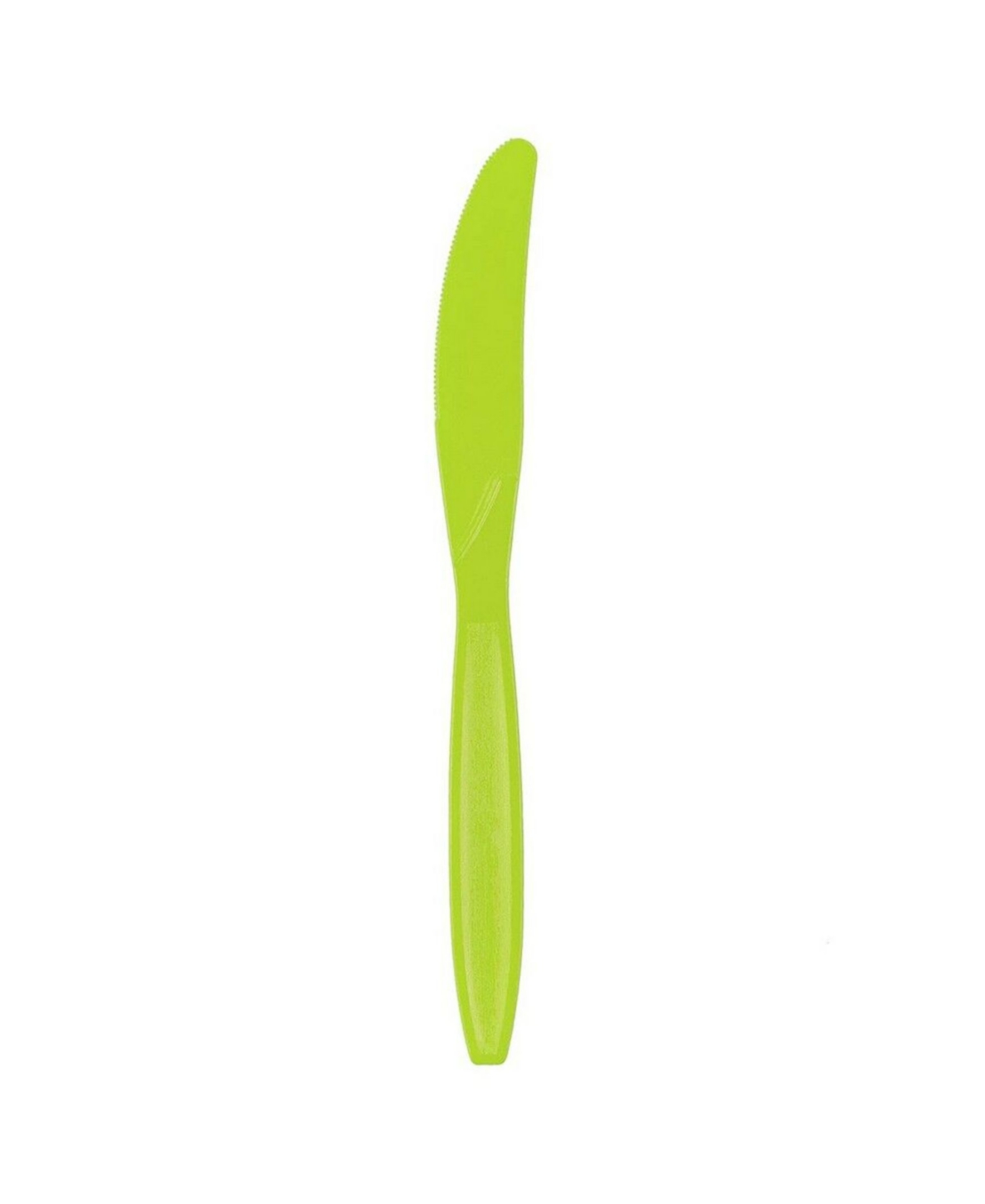 Shop Jam Paper Big Party Pack Of Premium Plastic Knives In Lime Green