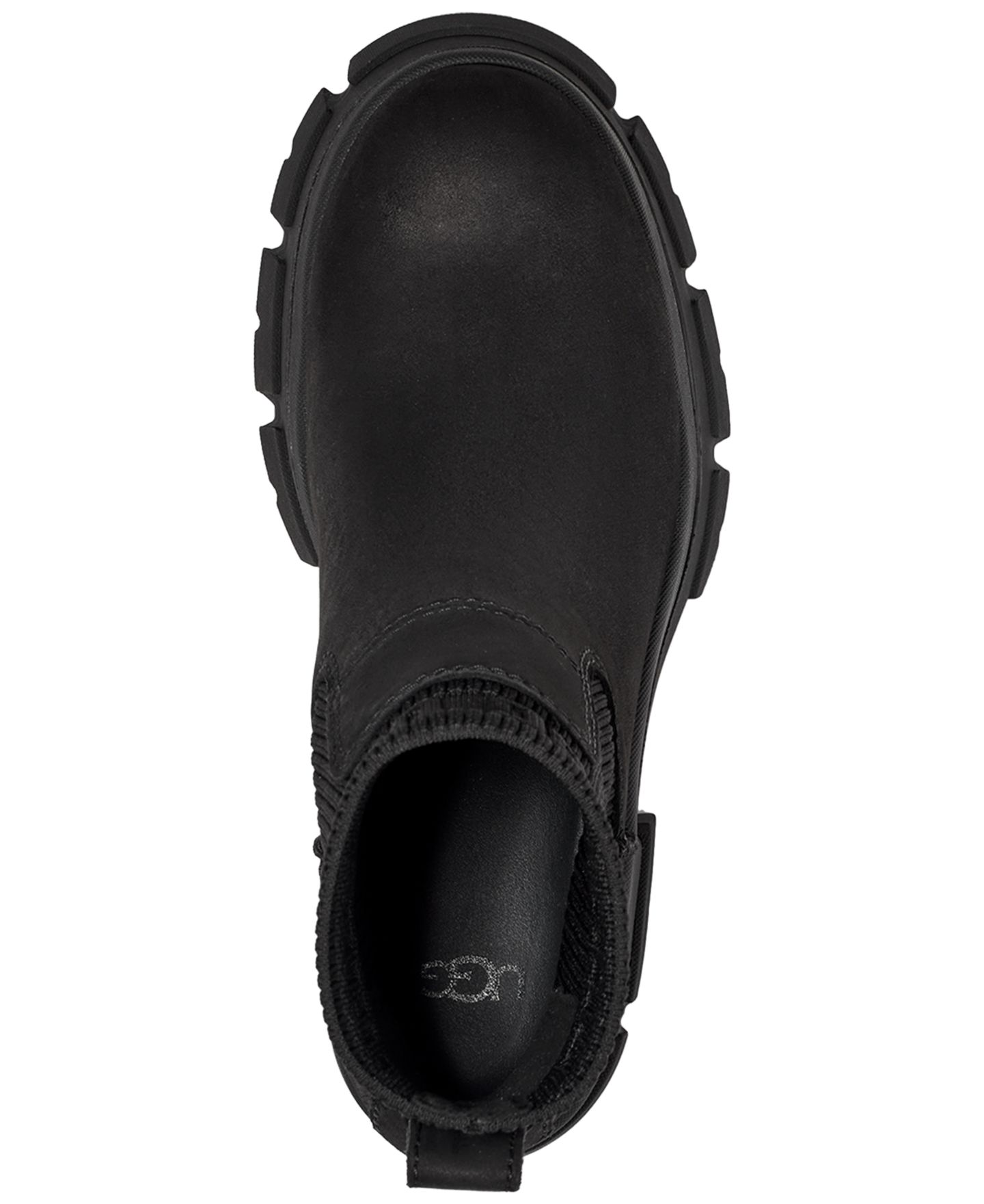 Женские ботинки UGG Brooklyn Pull-On Lug Chelsea, цвет: Чёрный — фото 4