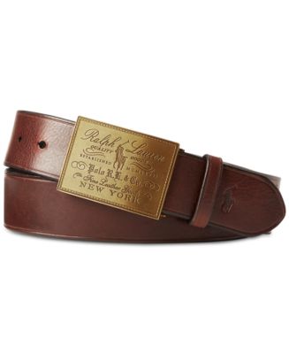 Polo Ralph Lauren Men s Heritage Plaque Buckle Belt Macy s