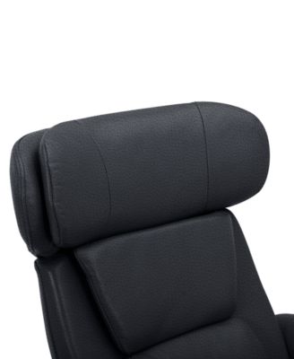 Janer Leather Swivel Chair, Created for Macy's