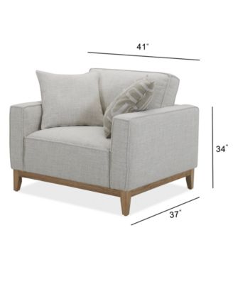 Rosecrans 41" Fabric Chair, Created for Macy's