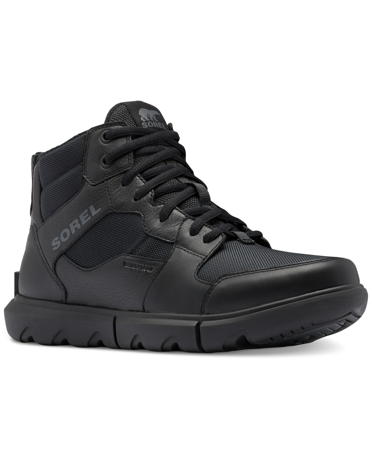 Sorel Men's Explorer Waterproof High Top Sneakers - 150th Anniversary Exclusive In Black