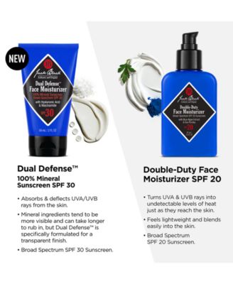 Dual Defense Face Moisturizer 100% Mineral Sunscreen SPF 30, 2 oz.