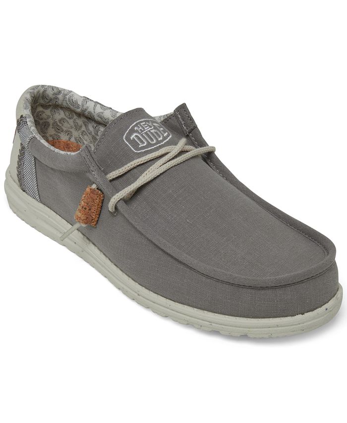 Hey Dude Men's Wally Break Stitch Casual Moccasin Sneakers from Finish ...