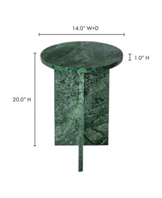 Grace 20" Marble Round Accent Table