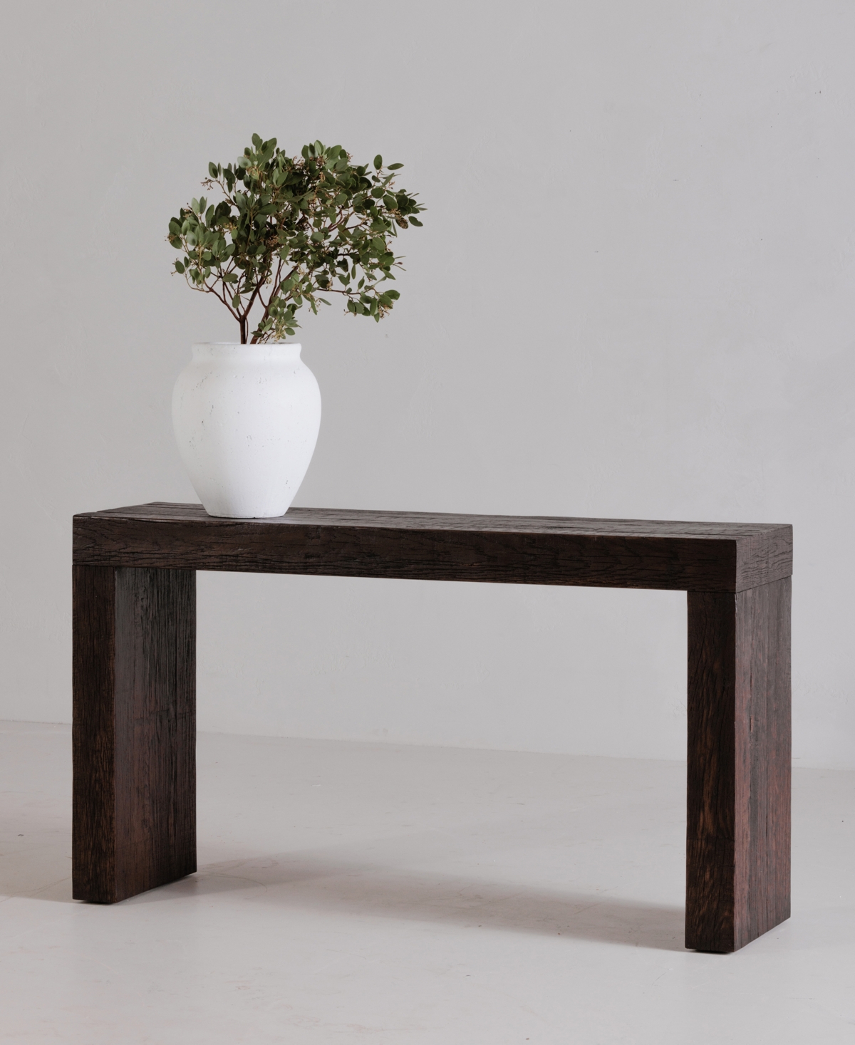 Evander 55" Oak Rectangle Console Table