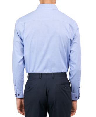 Men's Regular-Fit Gingham Dot Dress Shirt