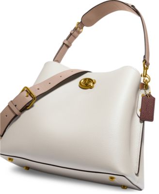 COACH Pebble Leather Willow Shoulder Bag With Convertible Straps - Macy's