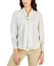 Anne Klein White Womens Tops Macy s