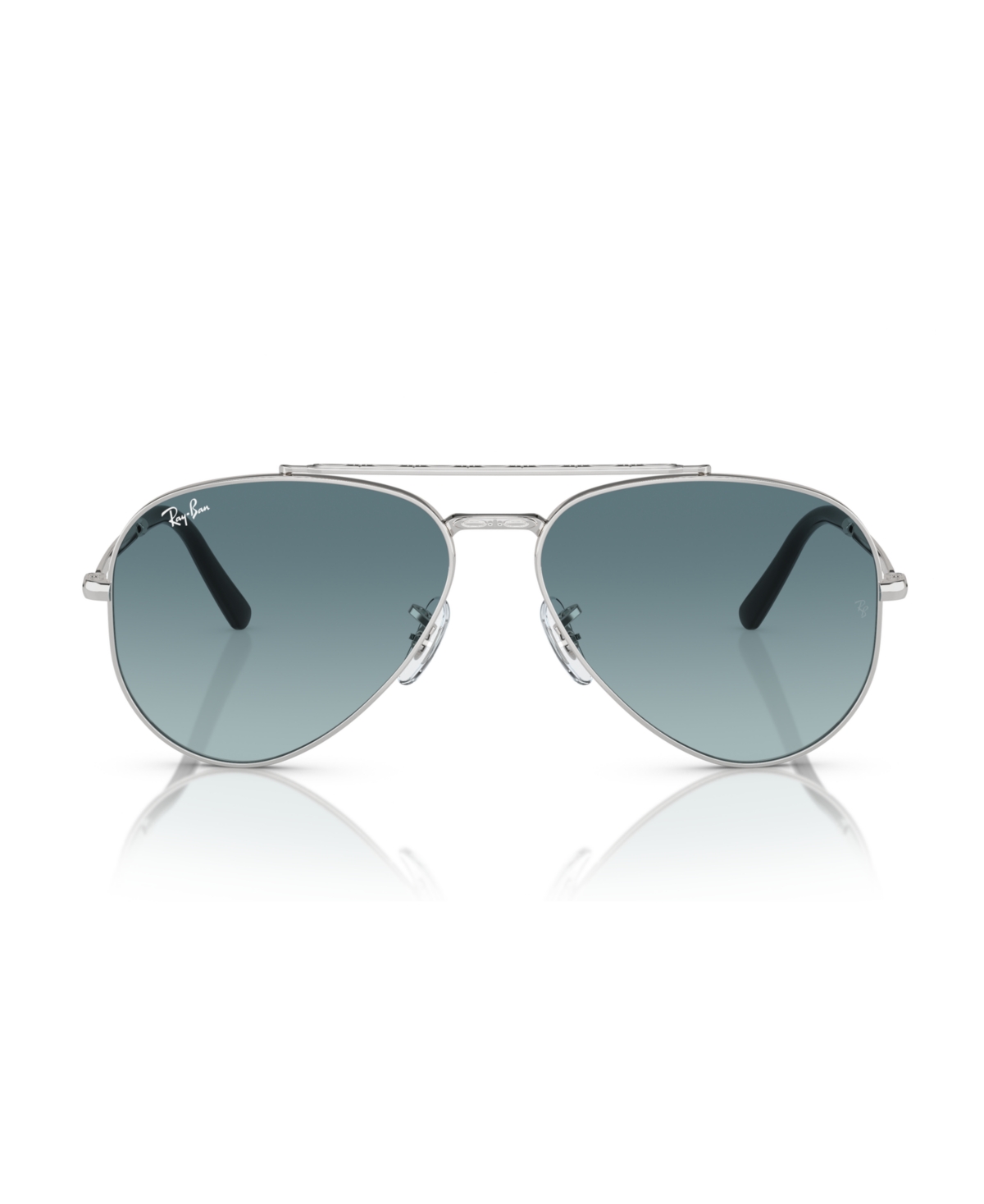 Ray Ban Unisex New Aviator Sunglasses, Gradient Rb3625 In Silver