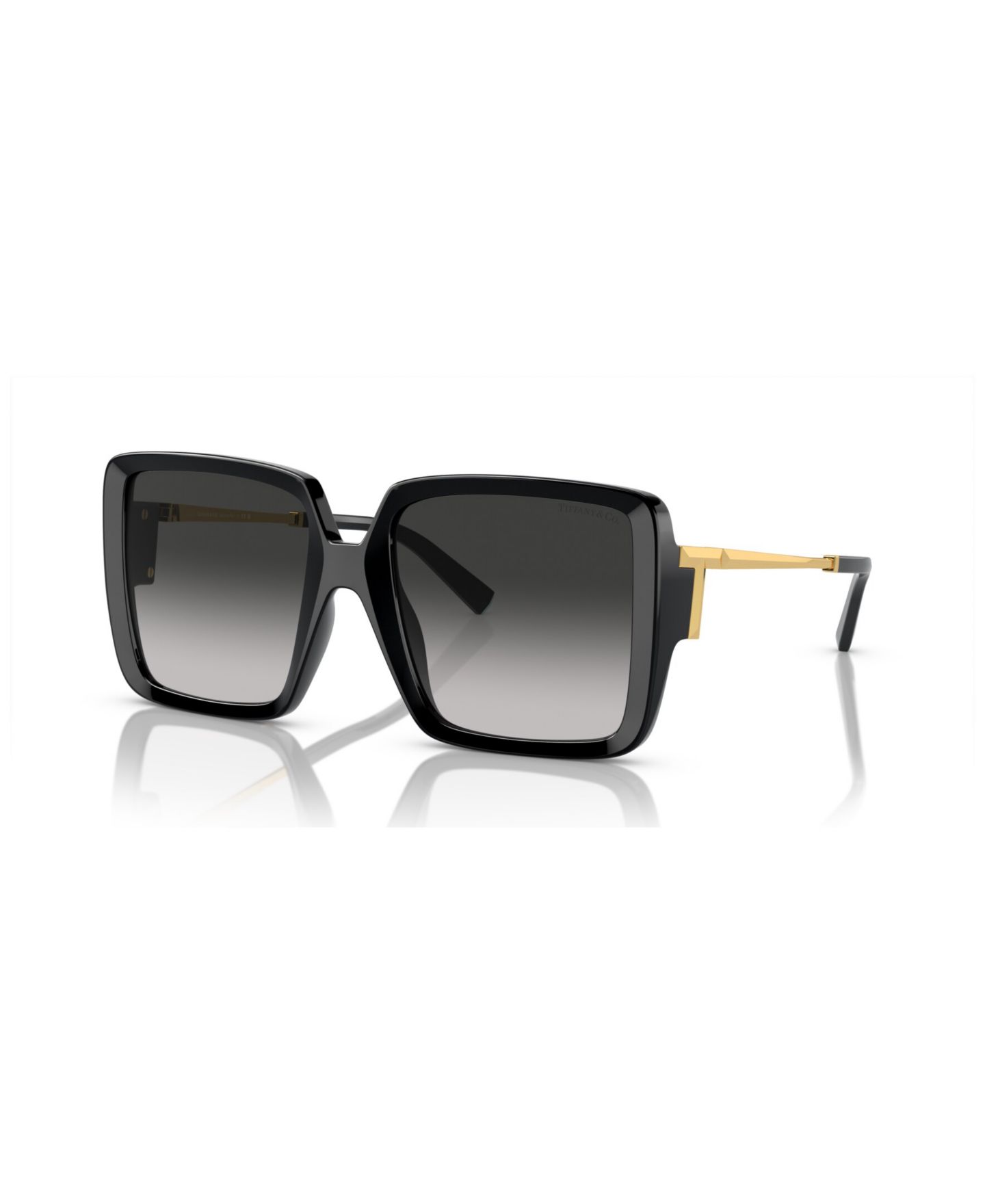 Женские солнцезащитные очки Tiffany & Co. Sunglasses, Gradient TF4212U, цвет: Чёрный / Золотой — фото 1
