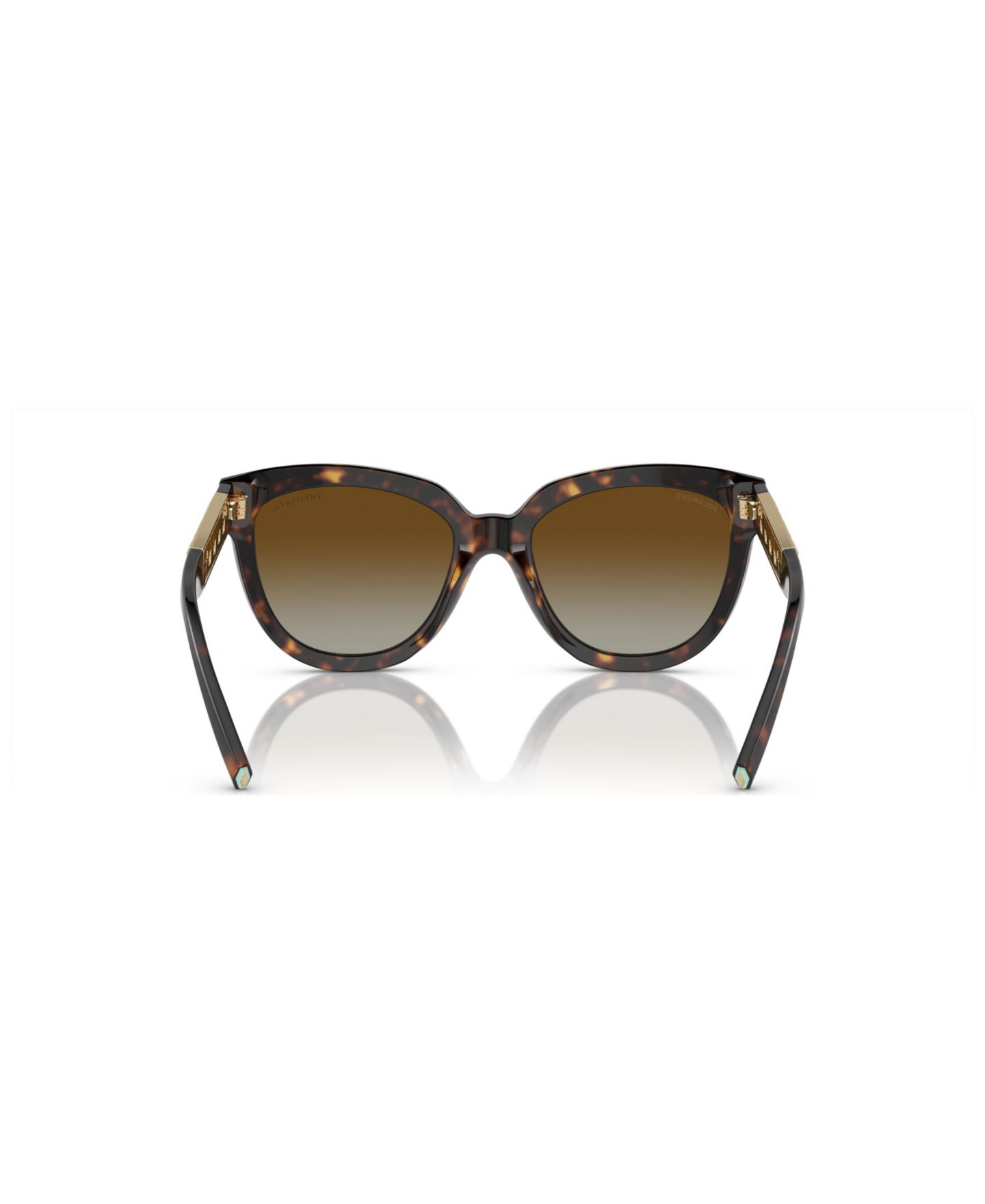 Женские солнцезащитные очки Tiffany & Co. Polarized Sunglasses, Gradient TF4215, цвет: Гавана — фото 4