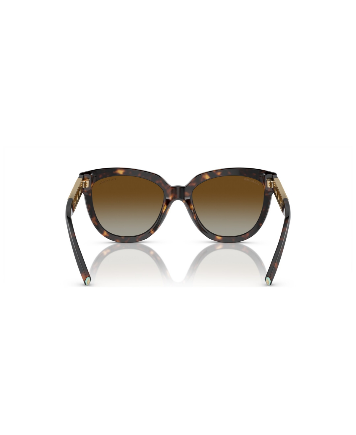 Tiffany & Co Women's Polarized Sunglasses, Gradient Tf4215 In Havana