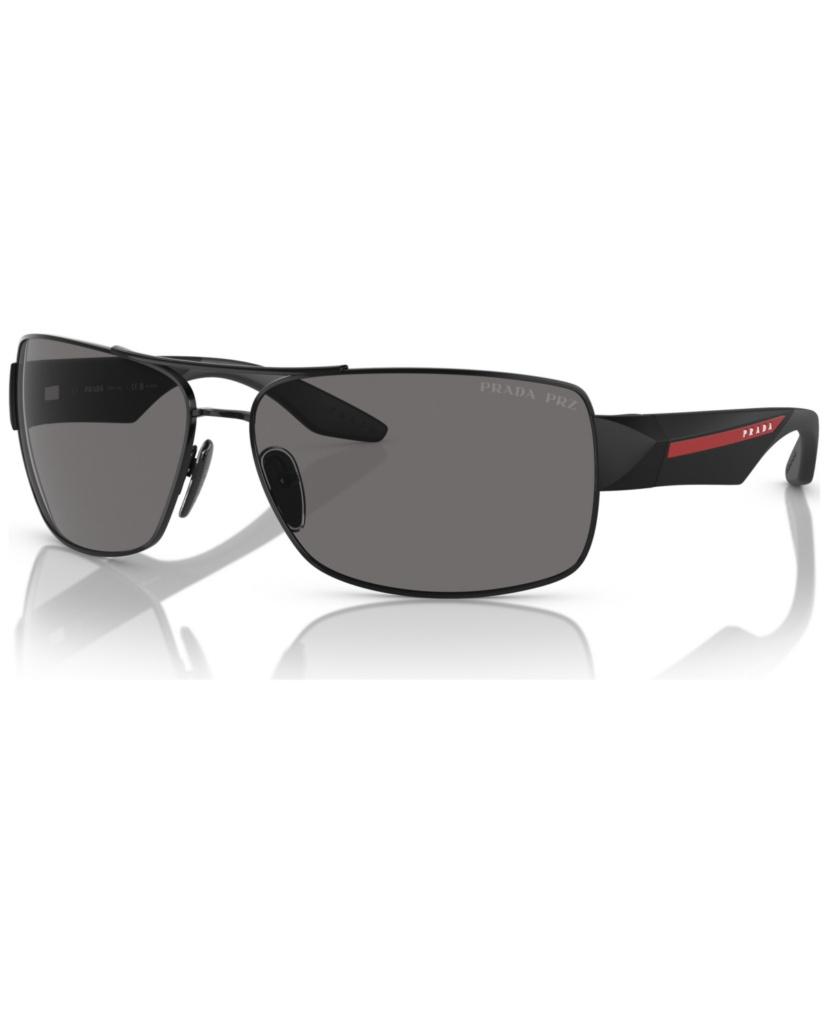 Shop Prada Men's Polarized Sunglasses, Ps 50zs In Black