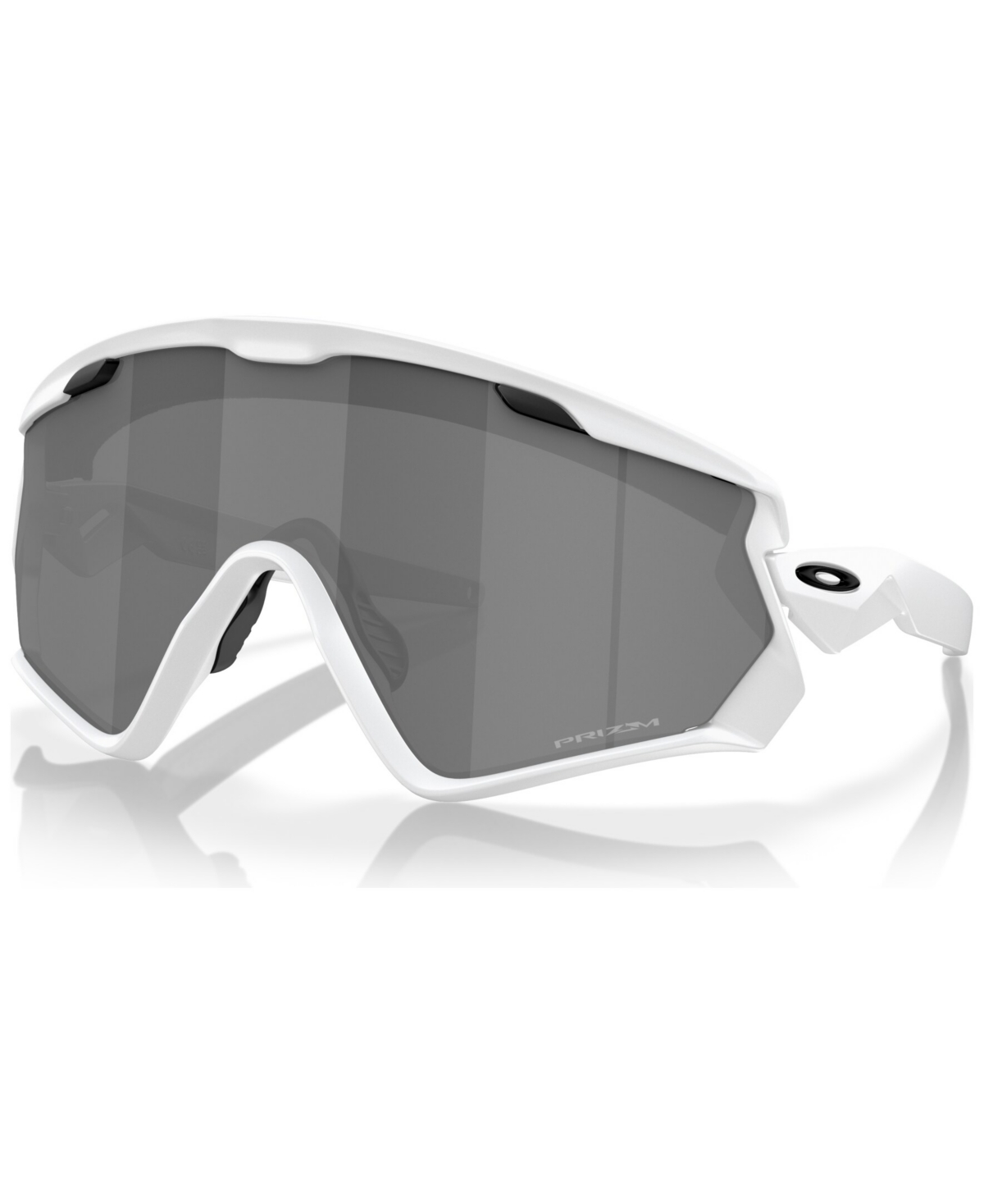Shop Oakley Men's Wind Jacket 2.0 Sunglasses, Mirror Oo9418 In Matte White