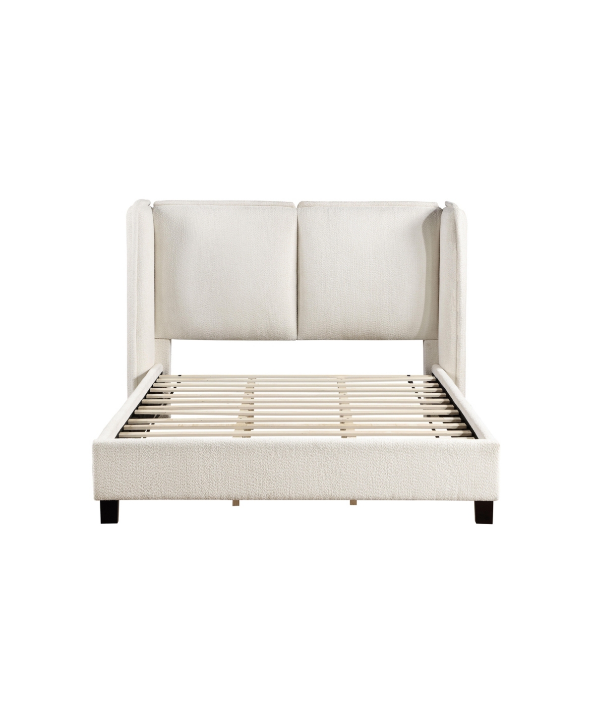 Furniture Of America Haydan Boucle Upholstered Queen Bed In Beige