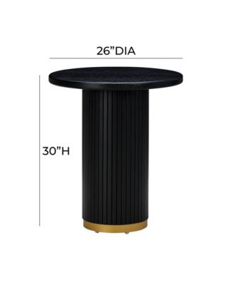 1 Piece Oak Brass Accent Entry Table