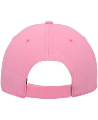 Big Girls Pink Carolina Panthers Rose MVP Adjustable Hat