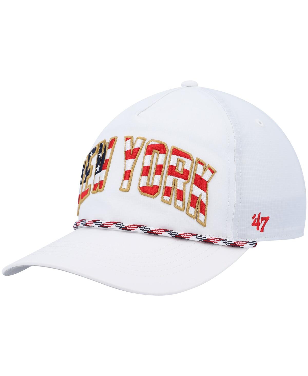 47 Brand Men's ' White New York Giants Hitch Stars And Stripes Trucker Adjustable Hat