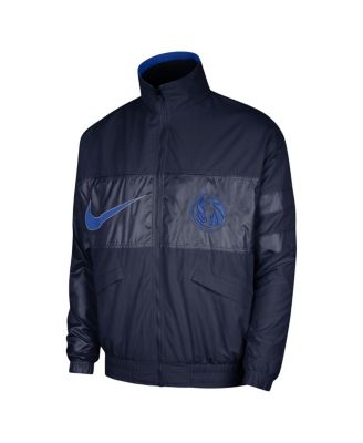 Men's Navy Dallas Mavericks Courtside Versus Capsule Full-Zip Jacket