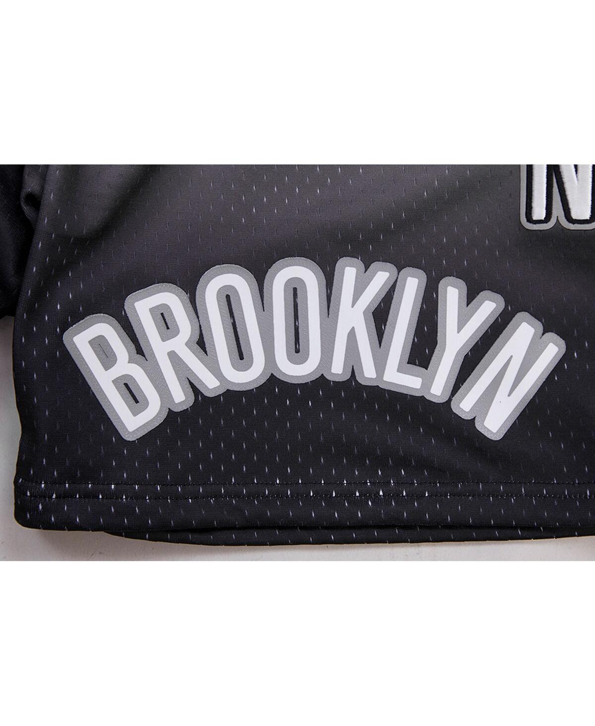 Shop Pro Standard Men's  Black, Gray Brooklyn Nets Ombre Mesh Shorts In Black,gray